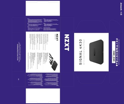 NZXT Signal HD60 Full HD USB Capture Card - ST-EESC1-WW - HD60 (1080p) - Live Streaming and Gaming - Zero-Lag Passthrough - Open Compatibility