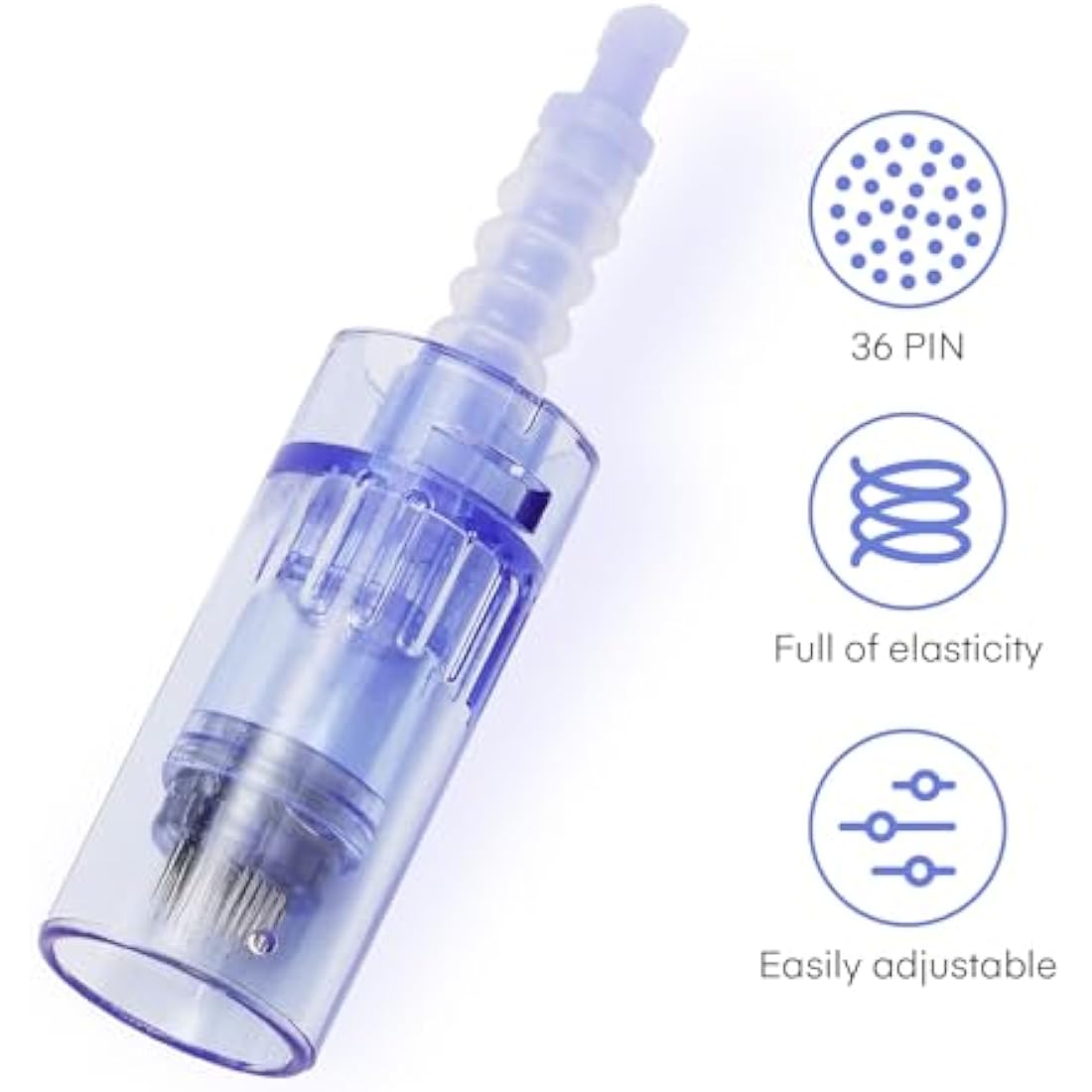 36 pin Micro Cartridges, 20pcs Replacement Cartridges for Ultima A6 Derma Pen Auto Microneedling System, Bayonet Type