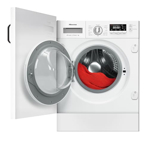 Hisense 3 Series WFQA9014EVJM Freestanding 9 KG Front Load Washing Durable Inverter Machine Steam Wash Quick Wash 15 Washing Programs 1400 RPM White- Energy Rating A