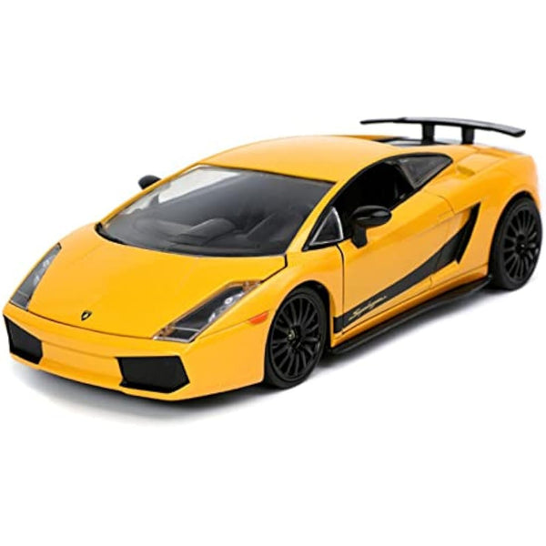 Jada Toys Fast & Furious 1:24 Lamborghini Gallardo Superleggera Die-cast Car Yellow, Toys for Kids and Adults