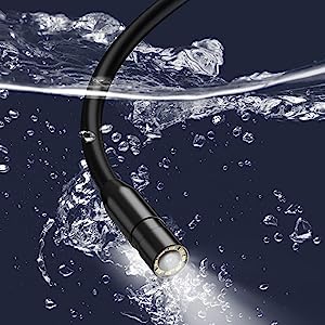 Daxiongmao Borescope, Endoscope Inspection Camera with Lights,Handheld IP67 Waterproof Sewer Endoscope Camera - IPS HD Screen Borescope Portable Snake Camera with 11.5FT Semi-Rigid Cord(2.4")