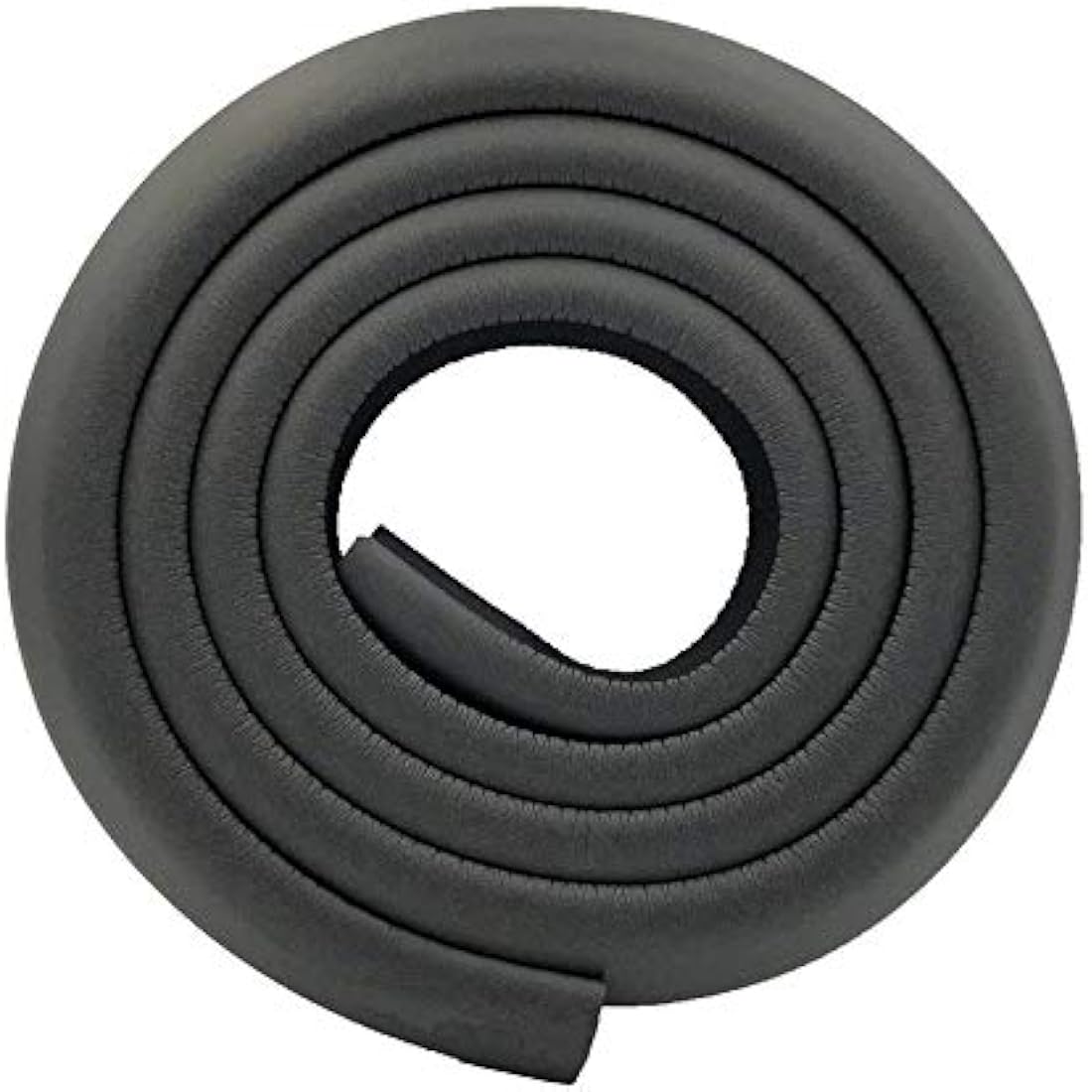 M2cbridge L Shape Extra Thick Furniture Table Edge Protectors Foam Baby Safety Bumper Guard 6.5 Ft (Black (6.5ft x 2))