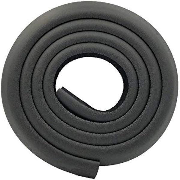 M2cbridge L Shape Extra Thick Furniture Table Edge Protectors Foam Baby Safety Bumper Guard 6.5 Ft (Black (6.5ft x 2))