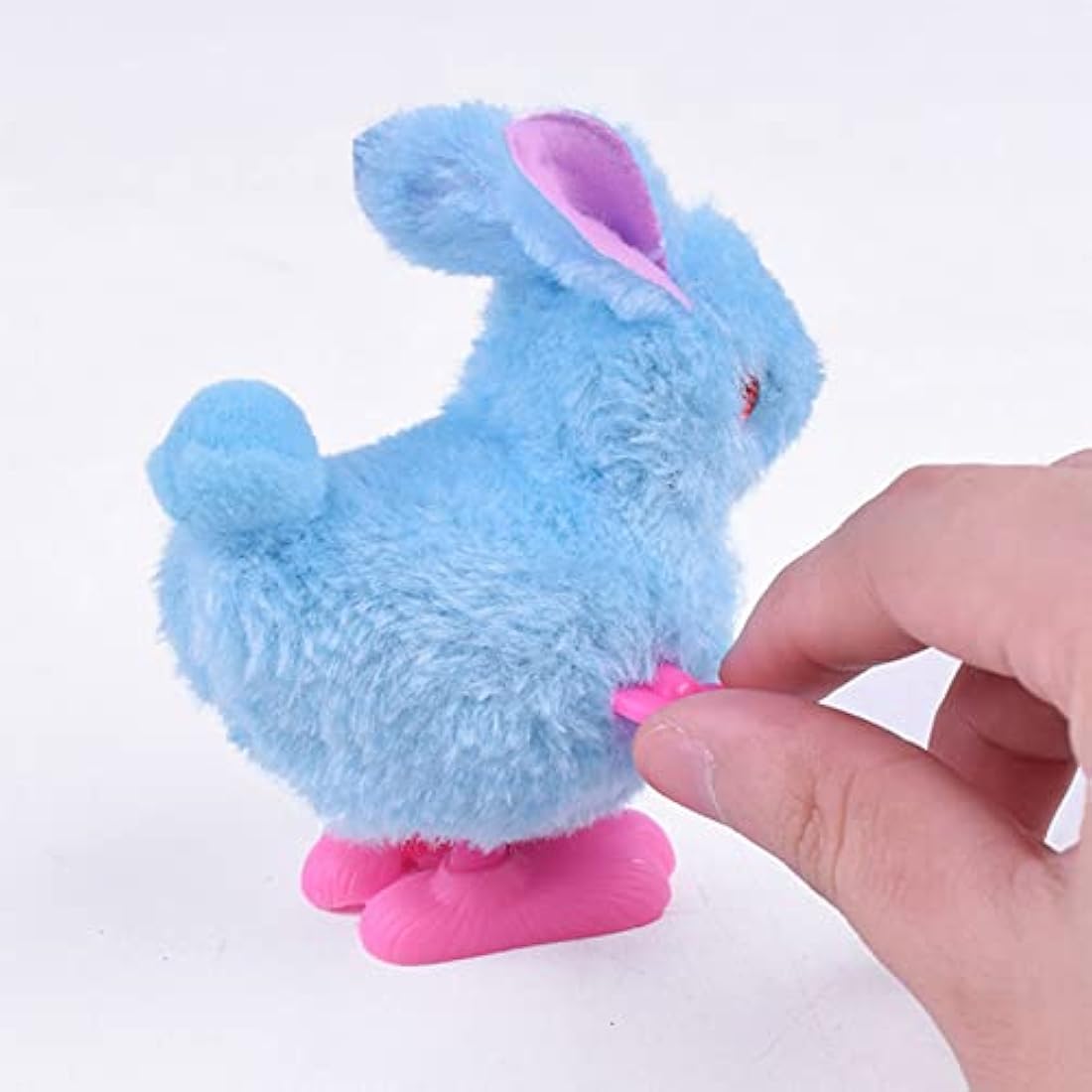 12pcs Easter Wind-Up Toy for Kids,Colour Wind Up Jumping Rabbit Toys Plush Rabbits Toys Mini Clockwork Toys for Kids Toys Easter Party Favors Gift Easter Basket Fillers