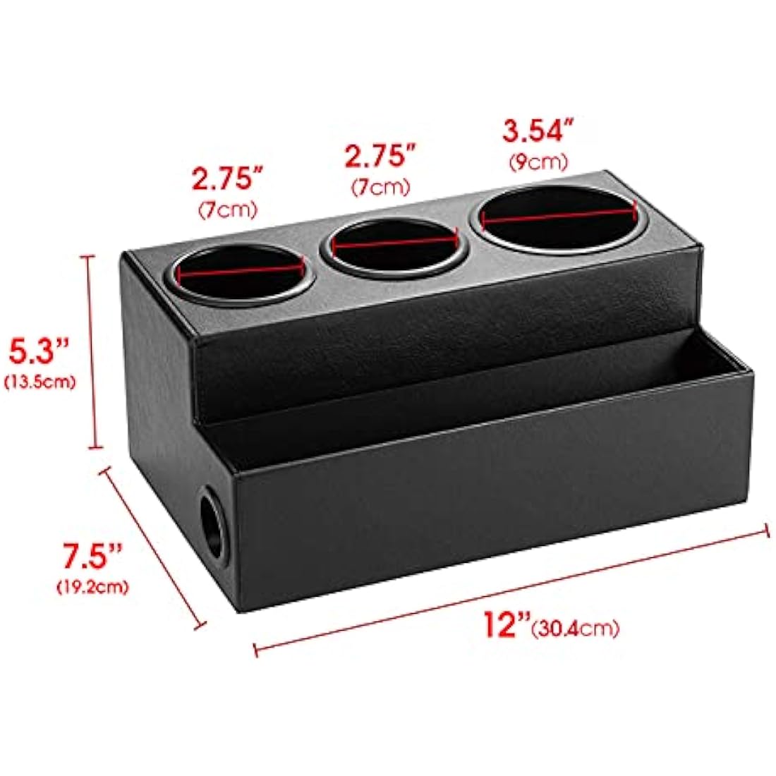 JackCubeDesign Hair Dryer Holder Hair Styling Product Care Tool Organiser Bath Supplies Accessories Tray Stand Storage Bathroom Vanity Countertop with 3 Holes(Black) – :MK154C