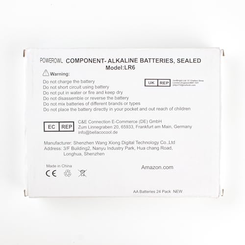 POWEROWL AAA Batteries 24 Pack - Alkaline 1.5v - High-Capacity Long Lasting Triple A Battery, 10-Year Shelf Life