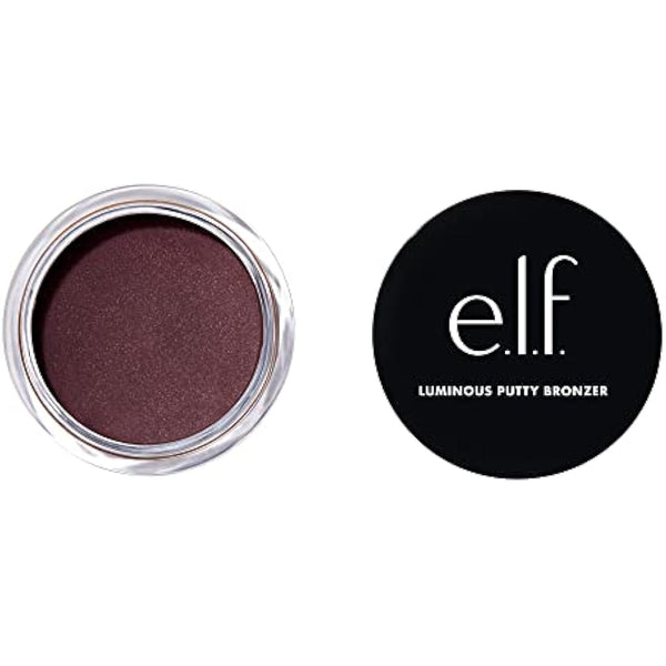e.l.f. Luminous Putty Bronzer, Lightweight Putty-to-Powder Bronzer For A Radiant, Glowing Finish, Highly Pigmented, Vegan & Cruelty-Free, Frequent Flyer