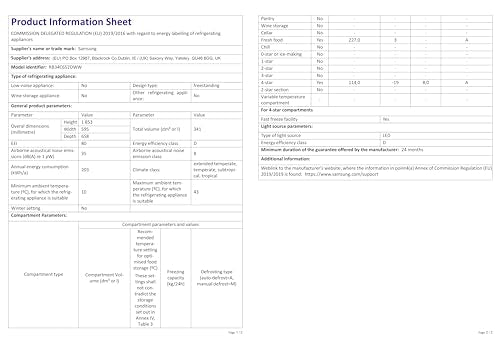 Samsung Classic Fridge Freezer, with Wine Shelf, Features Big Door Bin, All Around Cooling and SpaceMax Technologies, Silver, 7 Series, RB34C652ESA/EU
