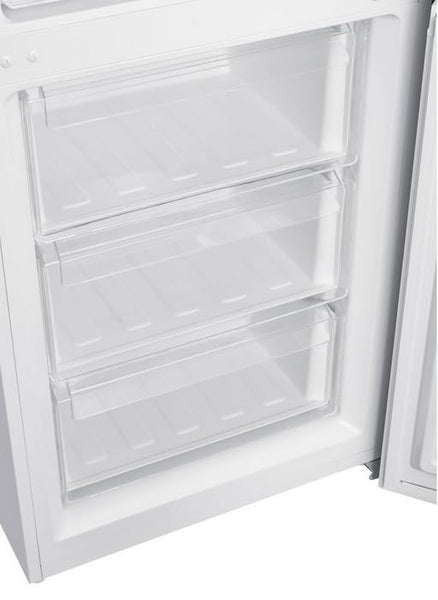 Teknix FFH1825WB 55cm Freestanding 50/50 Fridge Freezer - 256 Litre Capacity - Total No Frost - Non-plumbed Water Dispenser - Black, H182.5 x W55 x D56.2 (cm)