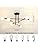 Hudi Fyier Modern Chandelier Light Fixtures, Creative Semi Flush Mount Ceiling Light, Pendant Lighting for Living Room Bedroom Dining Room Kitchen Office (6-Light)