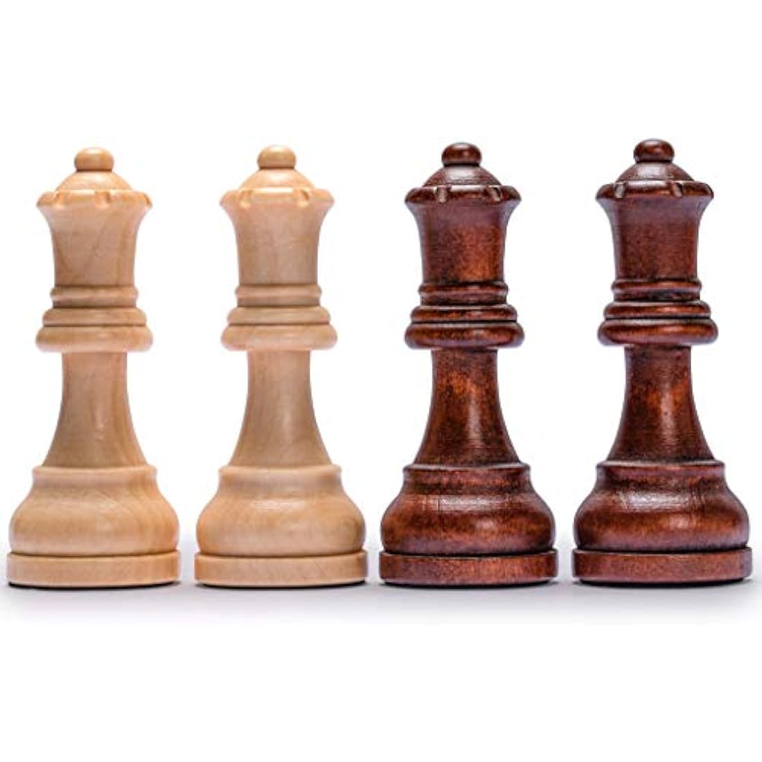Husaria Professional Staunton Tournament No. 6 Wooden Chess Game Set with 2 Extra Queens, 99mm Kings