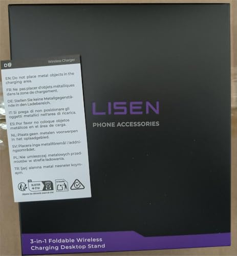 LISEN Travel Magsafe Wireless Charger for iPhone 16 Apple Watch, Mag Safecharger Charging Station Pad Portable Magnetic Charger Stand Dock Desk Accessories for iPhone 16 Pro Max 15 13 12 14 Pro iWatch