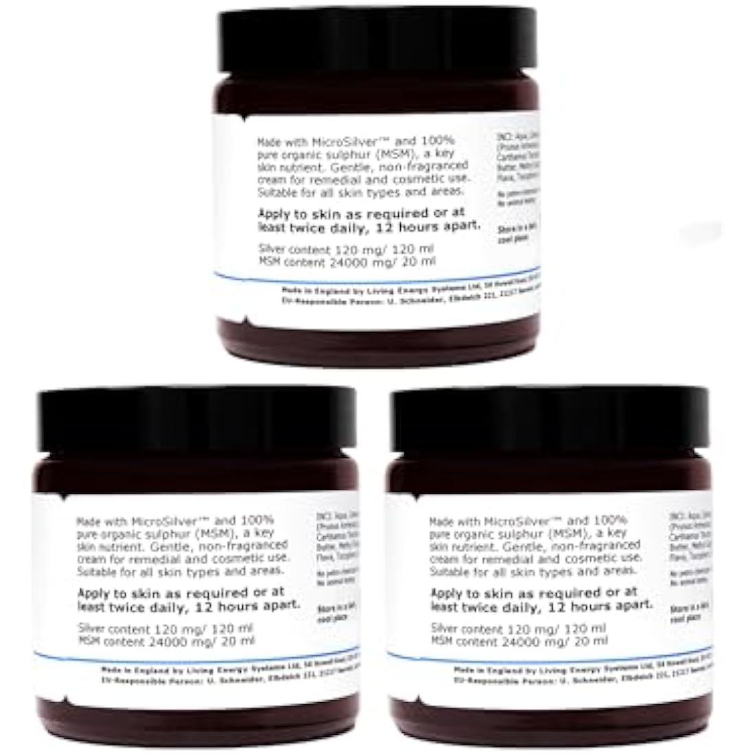 argentum plus - Silver-MSM Cream 3 x 120 ml