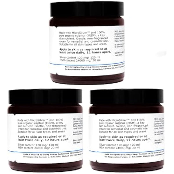 argentum plus - Silver-MSM Cream 3 x 120 ml