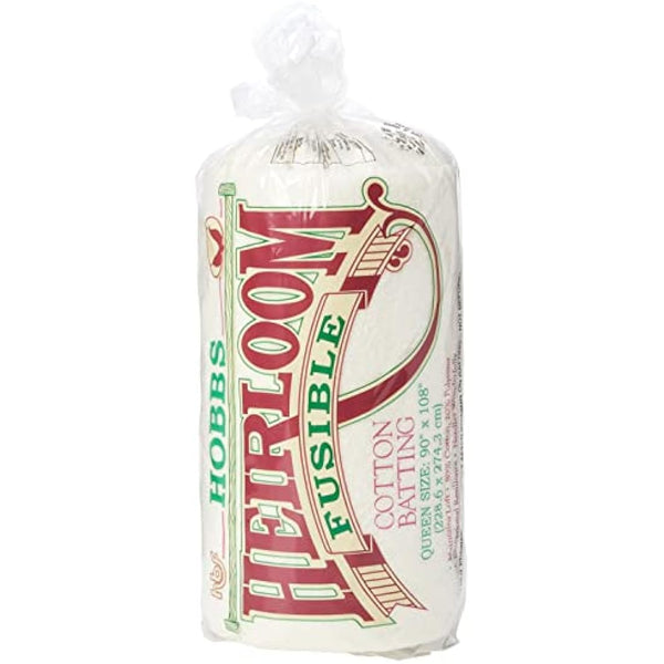 Hobbs Heirloom Fusible Blend: 90 x 108in (Queen), Cotton, White