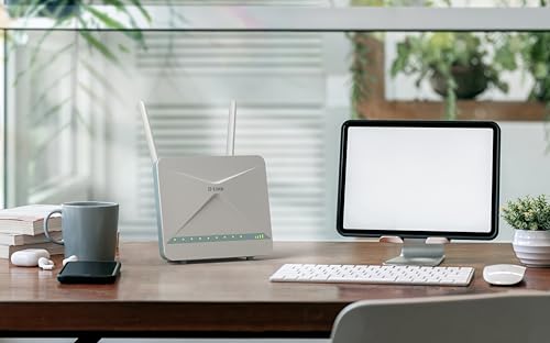 D-Link DWR-932 4G/3G LTE Unlocked Wireless N300 Mobile Broadband Router - Wi-Fi Portable Hotspot, Black