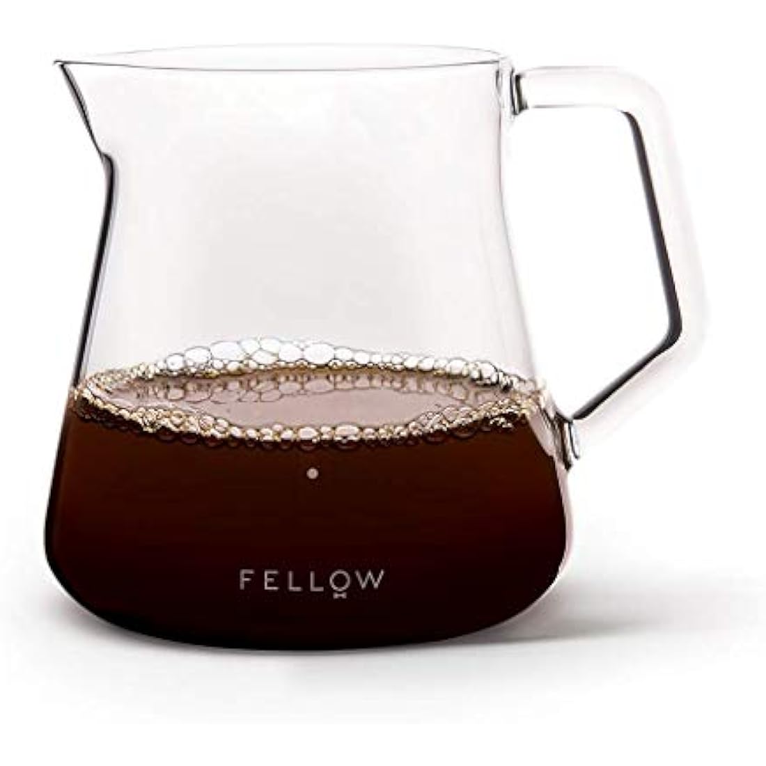 Fellow Mighty Small Glass Carafe - Manual Pour Over Coffee Beaker and Tea Steeper, Borosilicate Glass Decanter, 16.9 oz Clear Container