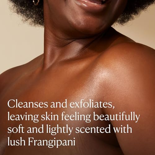 ELEMIS Frangipani Monoi Salt Glow 490g – Exfoliating Salt Scrub with Monoi Oil & Frangipani Flower – Hydrating Body Scrub for Smooth, Radiant Skin – Ideal for Dry & Rough Skin