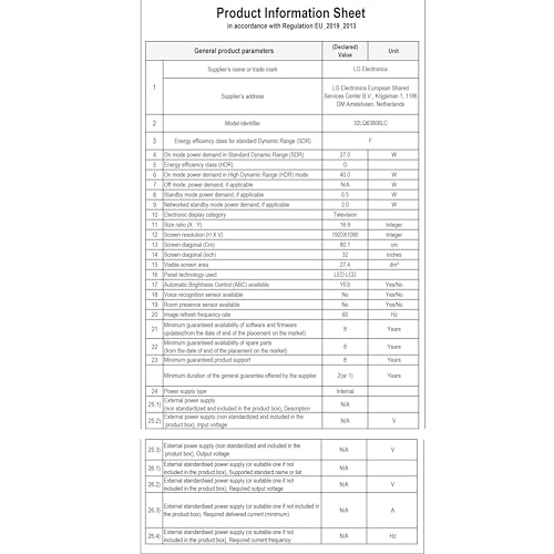 LG 32LQ63806LC 32inch LED Full HD Smart TV, Model 2024