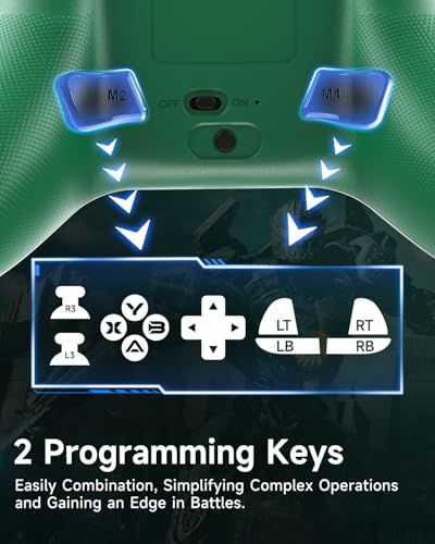 EasySMX X15 Wireless PC Controller with Hall Triggers, Hall Joysticks, Enhanced Bluetooth Game Controller,No Drift No Deadzone effect, Compatible with Windows PC, Android, Steam and Switch