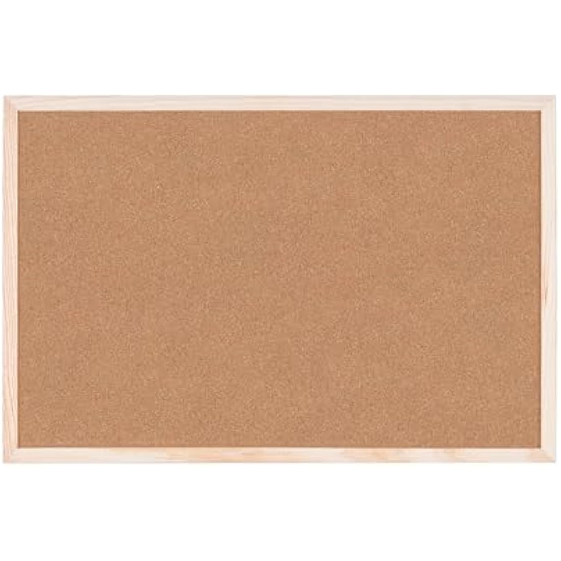 Bi-Office MC030012010 Cork Board Budget, Wood Frame, 60 x 40 cm - Brown (wood )