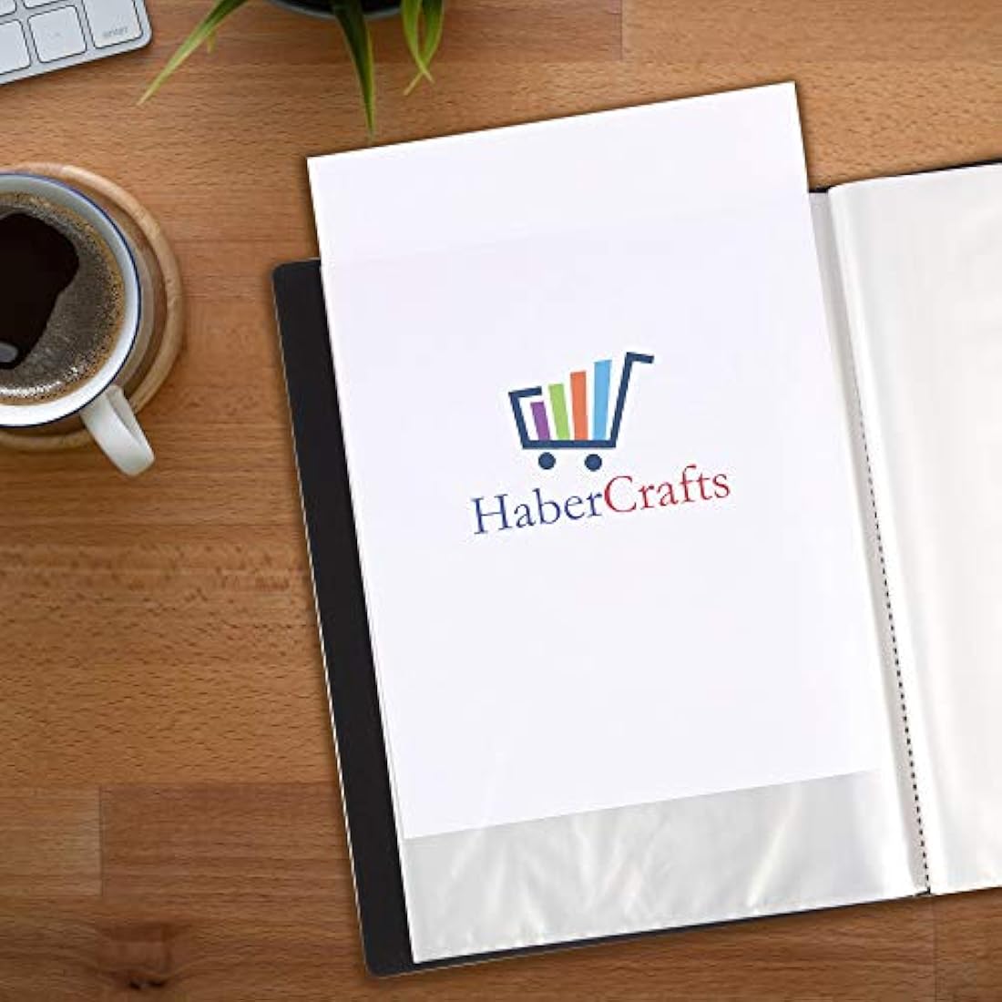 A3 40 Pocket Display Book Presentation Folder Portfolio (80 Views) Project Book Certificate Folder Plastic Wallets (1 Book)