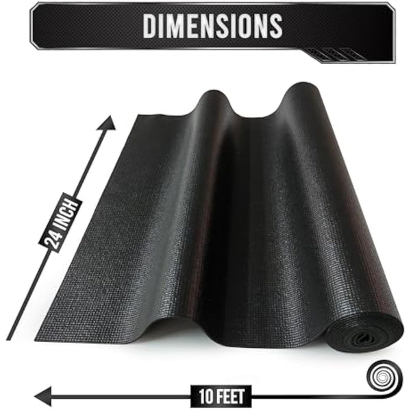 Precision Defined Professional Grade Tool Box Liner, 61 cm x 3.0 m, Black | Tool Box Drawer Liner, Shelf Liner Non Slip Mat, Thick Cabinet Shelf Liner, Toolbox Drawer Liner