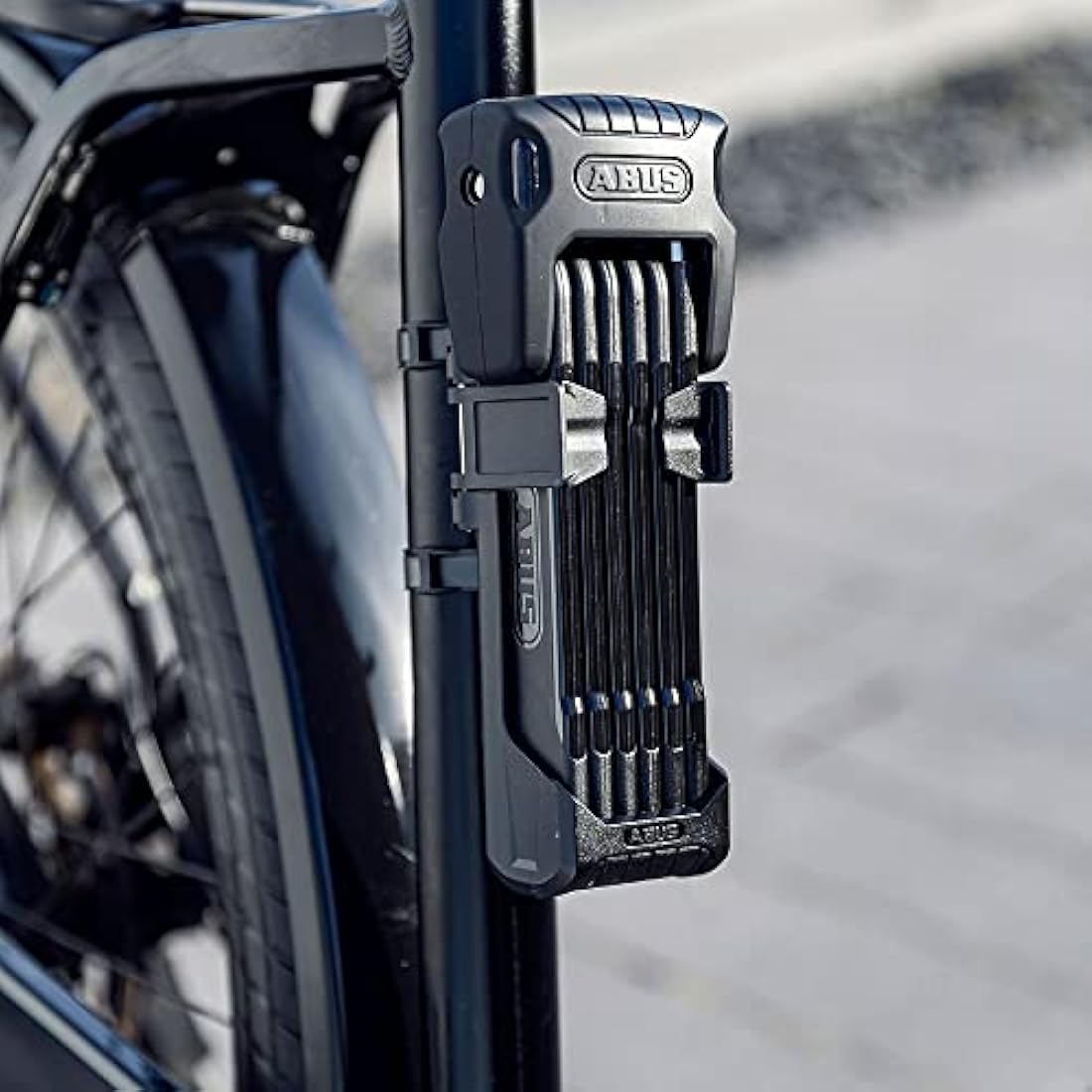 ABUS Bordo Granit 6500K folding lock with SH lock holder - Bike lock with XPlus cylinder for high tamper protection - security level 15 - Length 90 cm