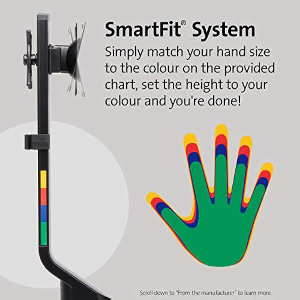 Kensington Monitor Arm with Vesa Mount - Dual Monitor Arm for Home Office Height Adjustable Settings, Black, K55513WW