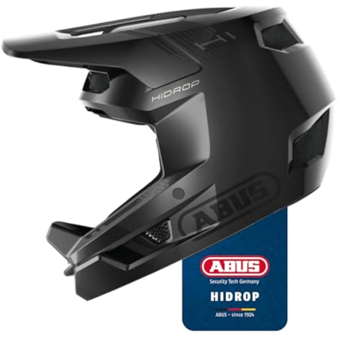 ABUS Downhill Bicycle Helmet HiDrop - Full-face Helmet with ABS Outer Shell for MTB Trails