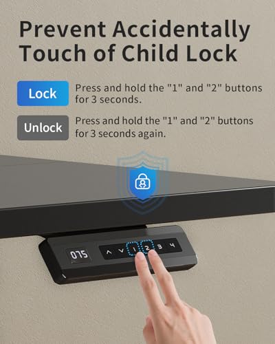 FEZIBO Height Adjustable Electric Standing Desk, 120 * 60 cm Stand up Table, Sit Stand Home Office Desk with Splice Board, White Frame/Maple Top