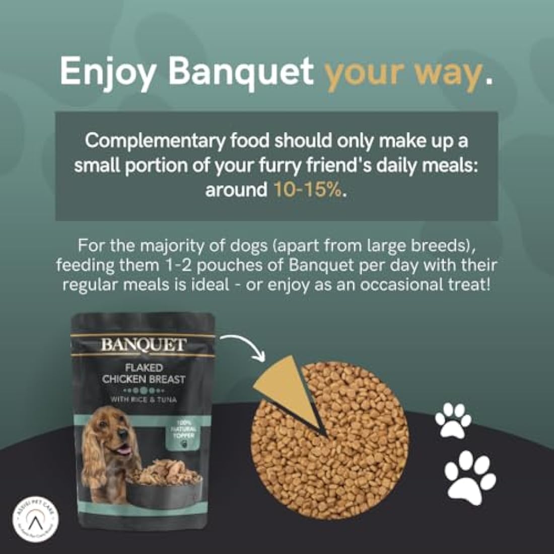 HiLife Banquet Adult Wet Dog Food, Flaked Chicken Breast with Rice & Tuna / Flaked Chicken Breast with Rice & Pumpkin, 100% Natural Ingredients (30 Pouches x 100g)