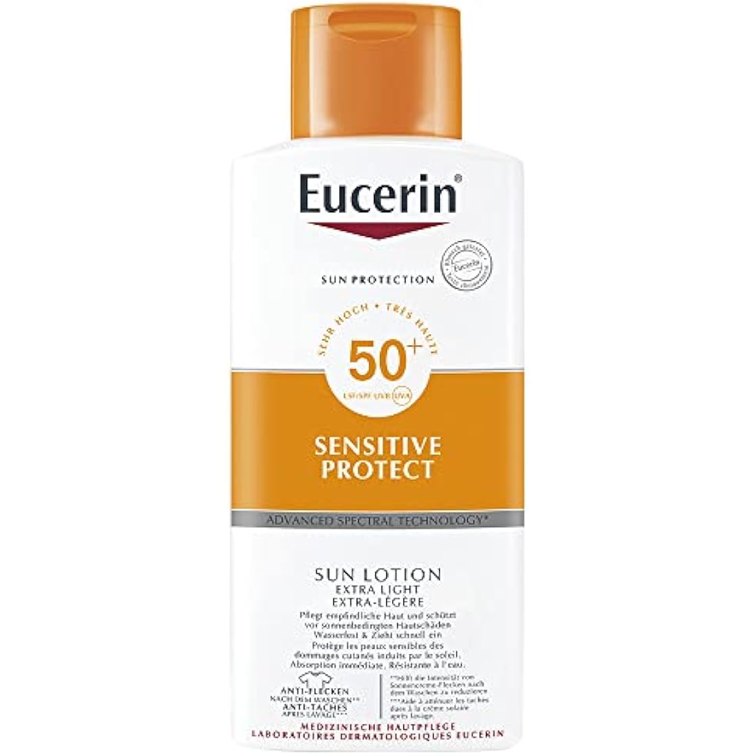 Eucerin Sensitive Protect Sun Lotion Extra Light LSF 50+, 400 ml Lotion