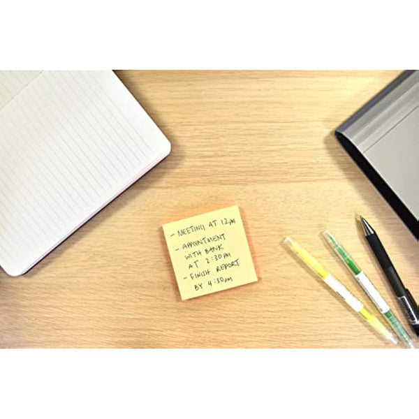 24 x 400 Quality Pastel Colours Removable Sticky Notes 76x76mm 96 Pads of 100 Sheets - Blue, Pink, Green, Yellow