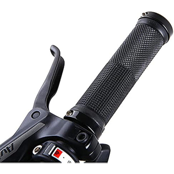 PLATT Bike Handlebar Grips with Aluminum Lock Non-Slip Rubber Bicycle Handle Grip for MTB/BMX