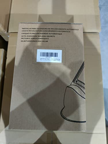 YESWELDER Welding Mask True Colour Large View 10X9cm Auto Darkening Welding Helmet Solar Powered Replaceable Battery, 4 Premium Sensors Wide Shade 4/5-9/9-13 for TIG MIG ARC CUT GRIND Welder Mask