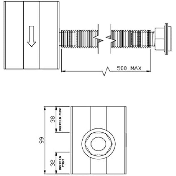 FLOSAVER rainwater Diverter White