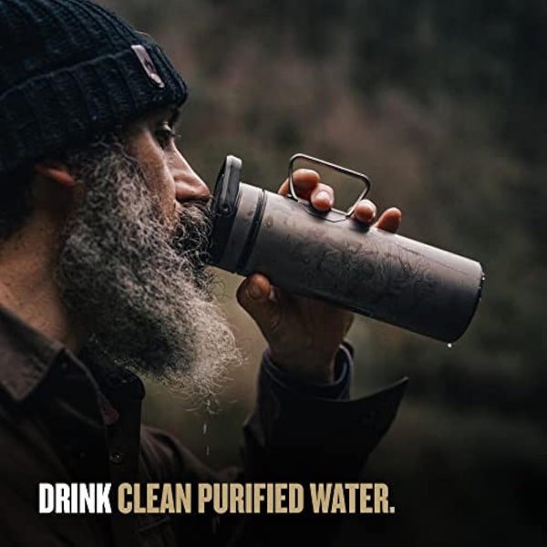 GRAYL UltraPress Titanium Water Purifier - Covert Black