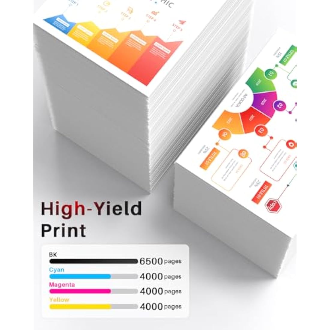 Halloya TN423 Compatible Toner Cartridges Replacement for Brother TN423 TN421 for Brother HL-L8260CDW HL-L8360CDW MFC-L8690CDW MFC-L8900CDW DCP-L8410CDW DCP-L8410CDN ( 4 Pack)