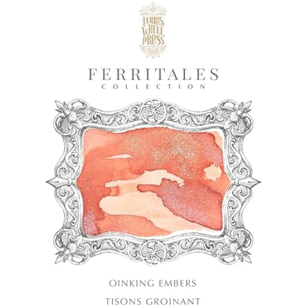 Ferris Wheel Press Fountain Pen Ink, FerriTales Collection, Light Copper with Duochrome Green/Pink Shimmer, 85ml