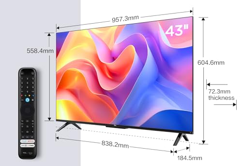 TCL 32SF540K 32-inch FHD Smart Television - HDR & HLG-Dolby Audio-DTS Virtual X/DTS-HD-Metal Bezel-less-Dual-band Wifi 5-with Fire OS 7 system