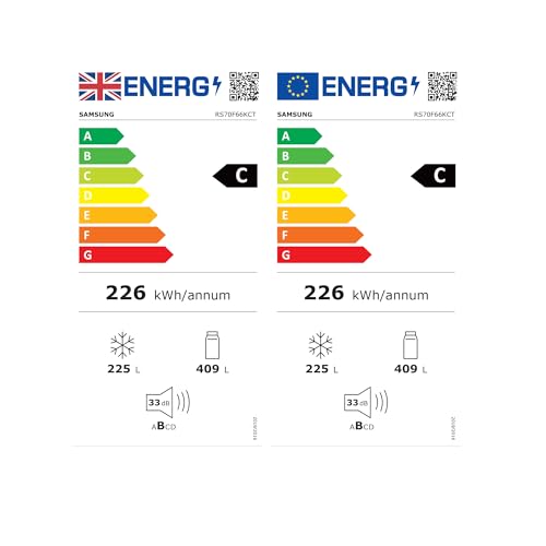 Samsung Series 7 SpaceMax RS70F66KCTEU 634L Smart American Fridge Freezer, Silver