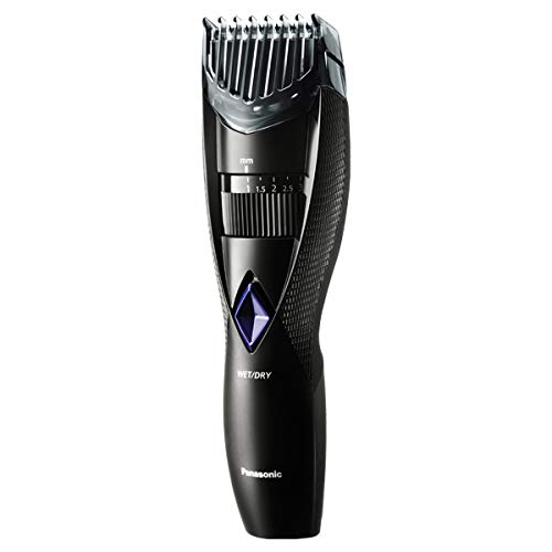 Panasonic ER-GB42 Wet & Dry Electric Beard Trimmer for Men with 20 Cutting Lengths, Standard UK 3 pin Plug, Black, 50 min usage