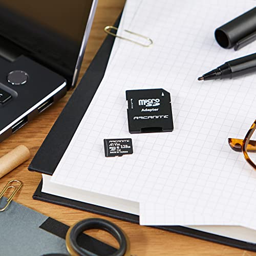 ARCANITE 64GB microSDXC Memory Card with Adapter - A1, UHS-I U3, V30, 4K, C10, Micro SD, Optimal read speeds up to 90 MB/s