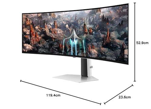 Samsung LS49CG934SUXXU Odyssey OLED 49" Gaming Monitor - 5120x1440, Speakers, HDMI 2.1, 0.03ms, 240Hz
