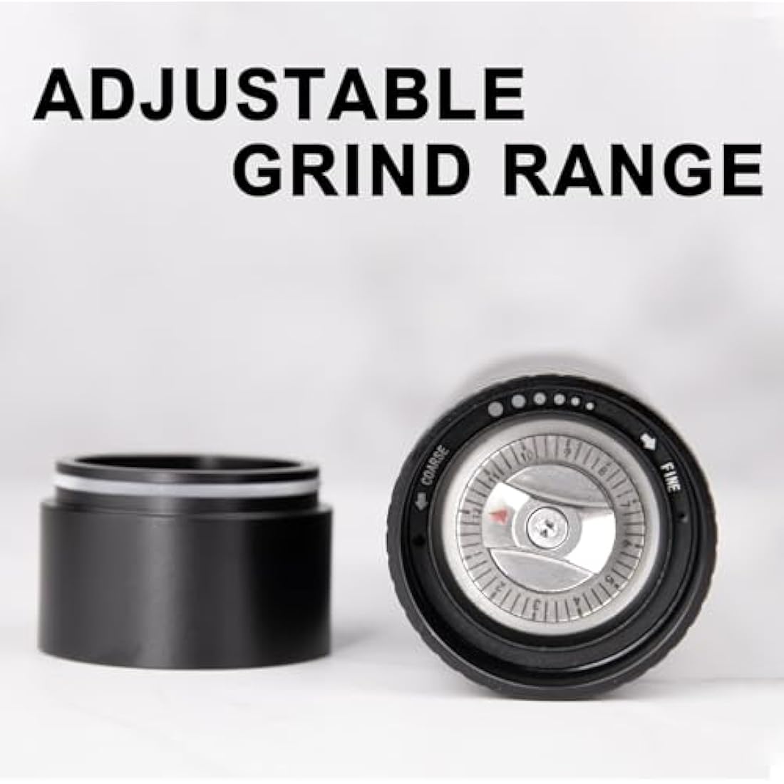 Homnoble Professional Pepper Mill Grinder, Pepper Grinder Heavy Duty Pepper Grinder Metal High Output Pepper Mill Manual with Adjustable Coarseness and Stainless Steel Blade