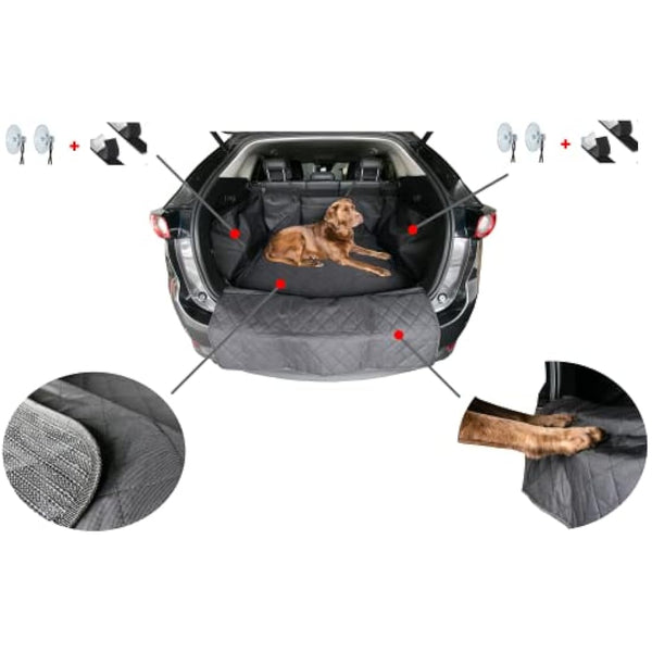 fixcape Doggy Comfortable Estate SUV Protective Mat Dog Blanket Boot Protector Car Boot Dog Side Protection Non-Slip