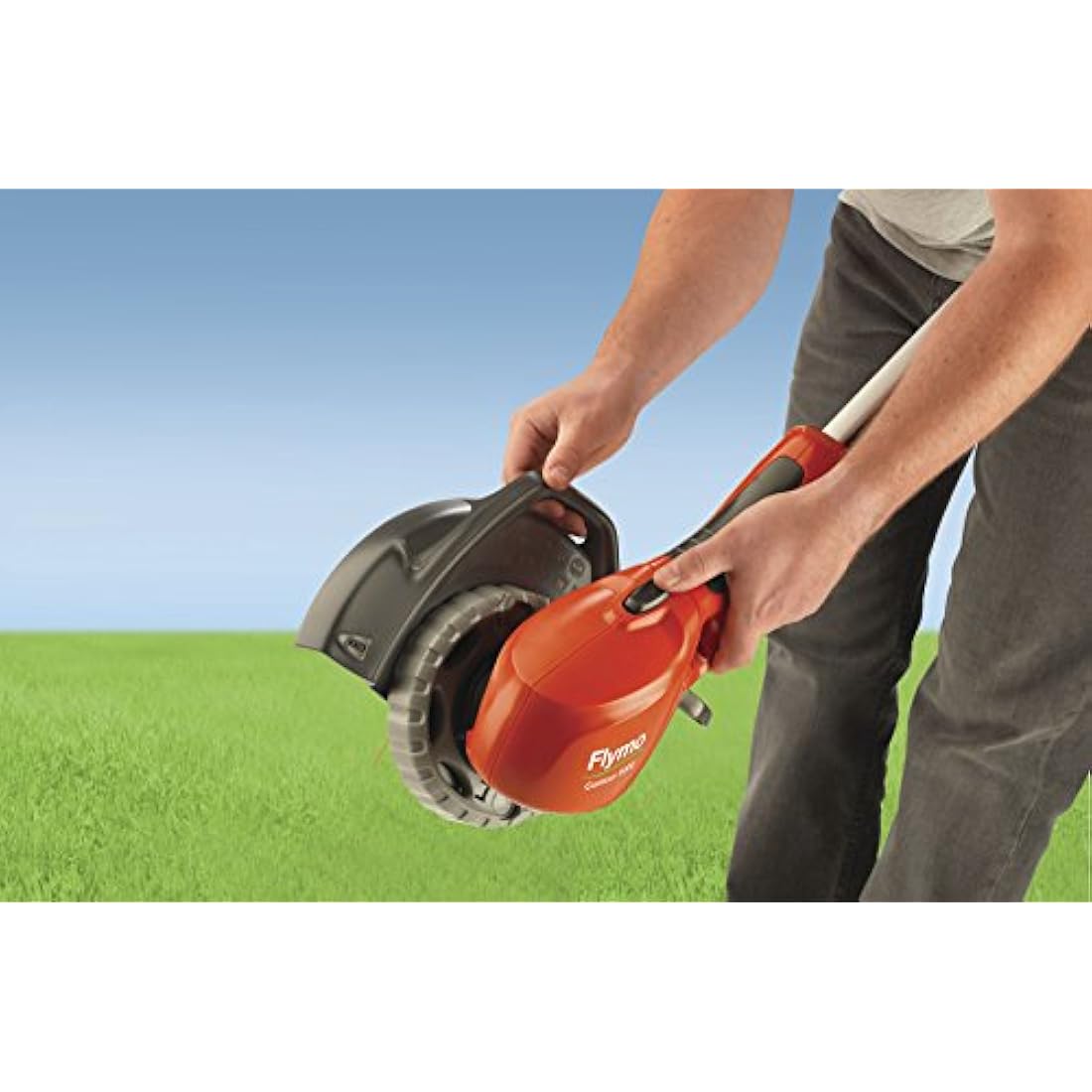 Flymo Contour 500E Electric Grass Trimmer and Edger, 500 W, Cutting Width 25 cm, Orange