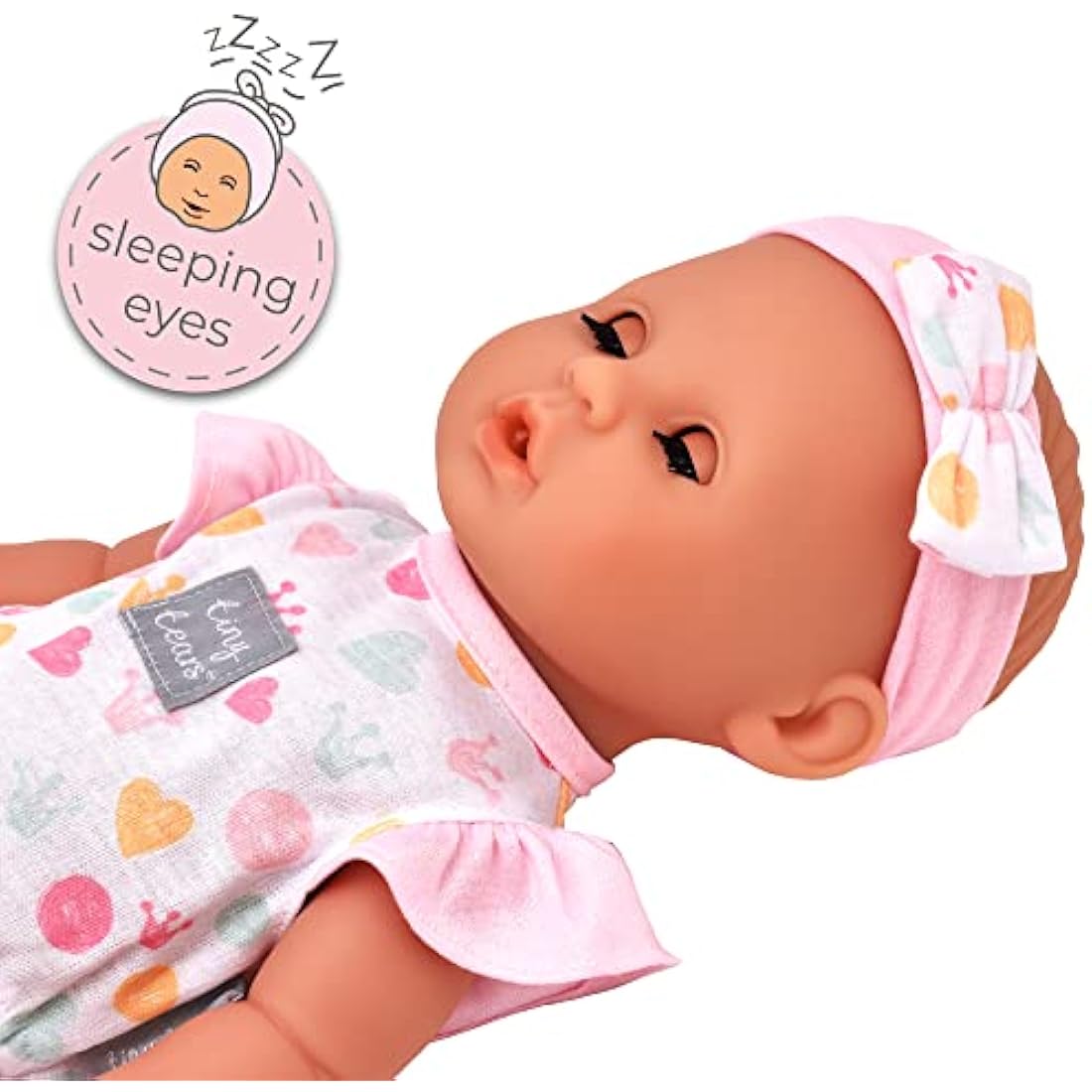 John Adams | Tiny Tears - Baby Classic - 38cm crying and wetting doll: One of the UK's best loved doll brands! | Nurturing Dolls | Ages 18m+