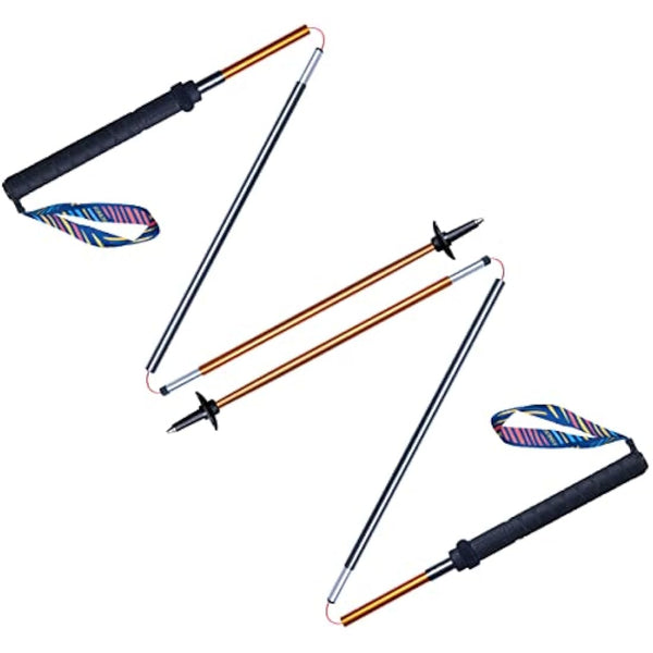AONIJIE Folding Ultralight 7075 Aluminum AlloyTrekking Poles Quick Lock Trekking Hiking Pole Walking Stick
